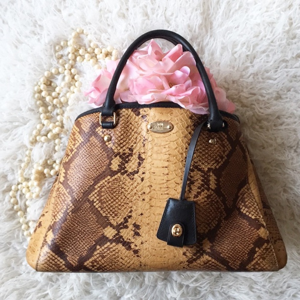 Limited Edition Coach Gorgeous Python Snake Print… - image 1